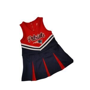 New England Patriots Dress Infant Girls Size 12 Months Cheerleader Football NFL